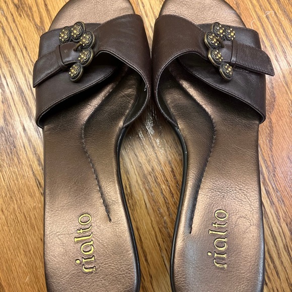 Rialto Brown Leather Starship Sandals SZ 9 - Picture 2 of 9